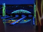 Боулинг в ТЦ Ладья г. Щёлково.
Работа выполнена видимыми светящимися красками Флуоресцентная акриловая водоэмульсионная художественная краска “Acrilic ColorCRAFT”
Центр игрового зала и лицевая панель дорожек