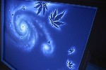 Работа художников Дэна Шувалова и Владимира Буассонада сайт www.fluorescentman.ru</br>
Материал Краска невидимая “ColorCRAFT Invisible SUPER” воднодисперсная художественная</br>
Потолок. Фрагмент.